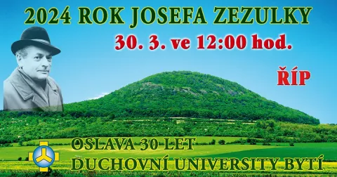 2024 ROK JOSEFA ZEZULKY - 30.3. 12:00 ŘÍP